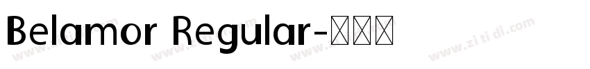 Belamor Regular字体转换